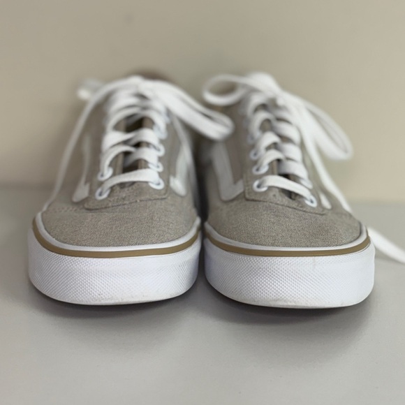 Vans: Women's Tan & White Classic Sneakers, Size 6.5 Women's - Picture 4 of 9